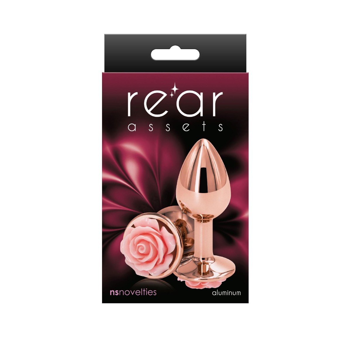 Plug anale small in metallo rosa