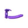 Anello pene con fallo vibrante viola 18 cm