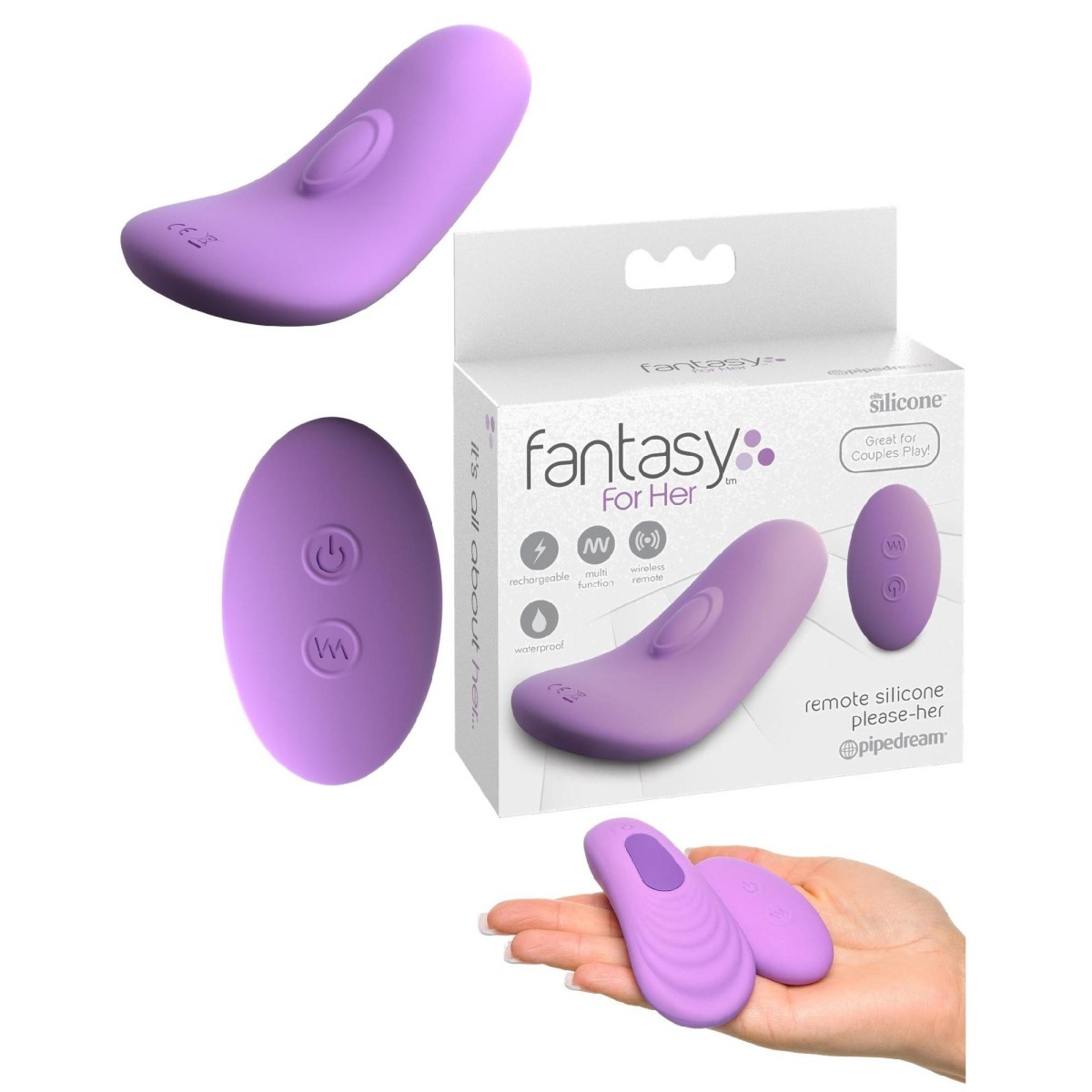 Vibratore vaginale con telecomando silicone