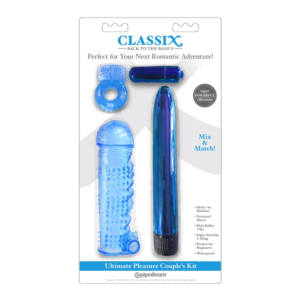 Kit sex toys per la coppia Blu