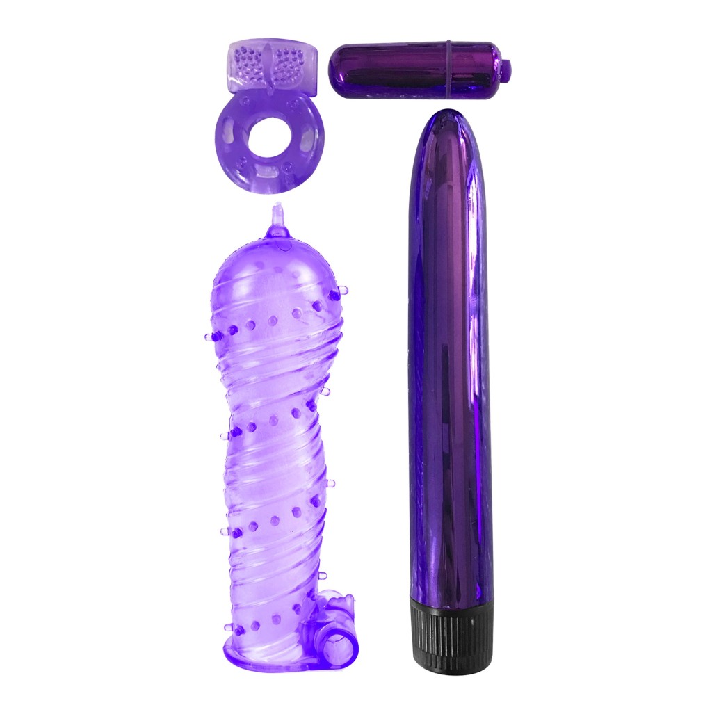 Kit sex toys per la coppia viola