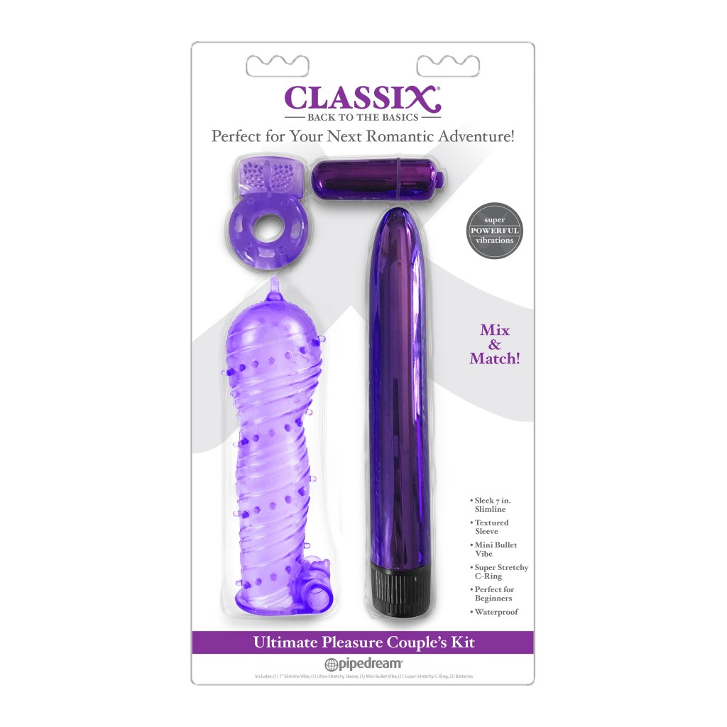 Kit sex toys per la coppia viola