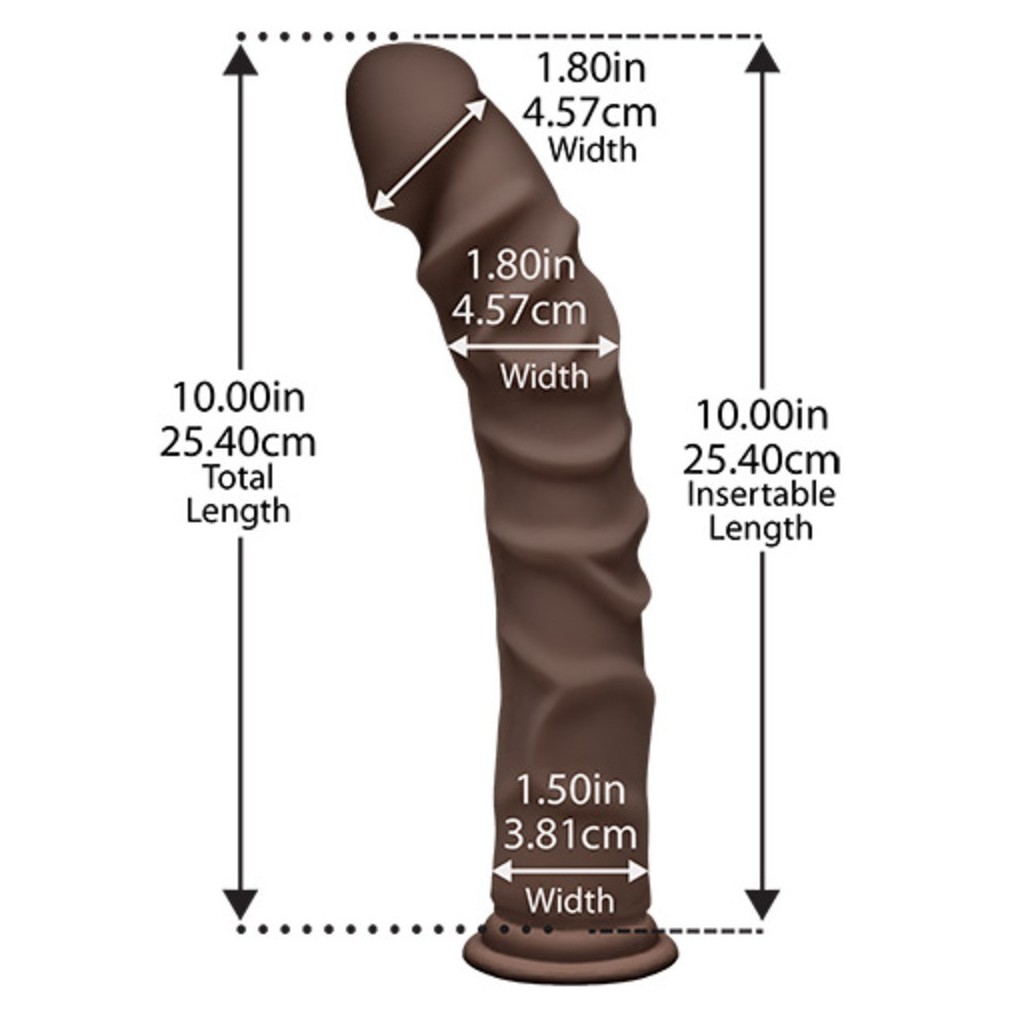 Dildo realistico maxi cioccolato 25 cm