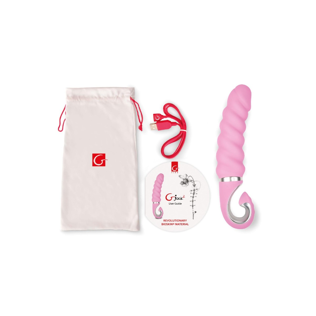 Vibratore vaginale Gjack 2 rosa