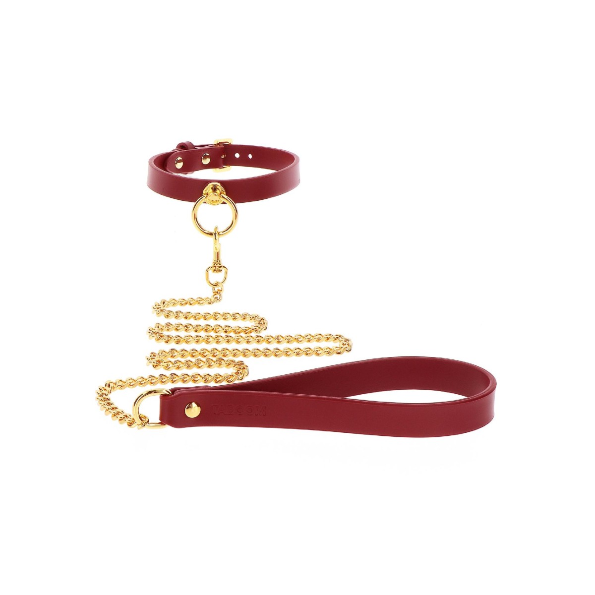 Collare e guinzaglio Chain Leash Taboom rosso