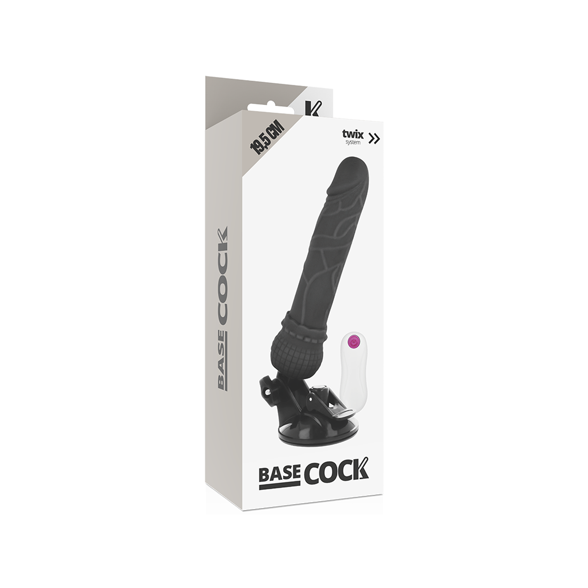 Dildo vibrante guaina fallica nero 19,5 cm