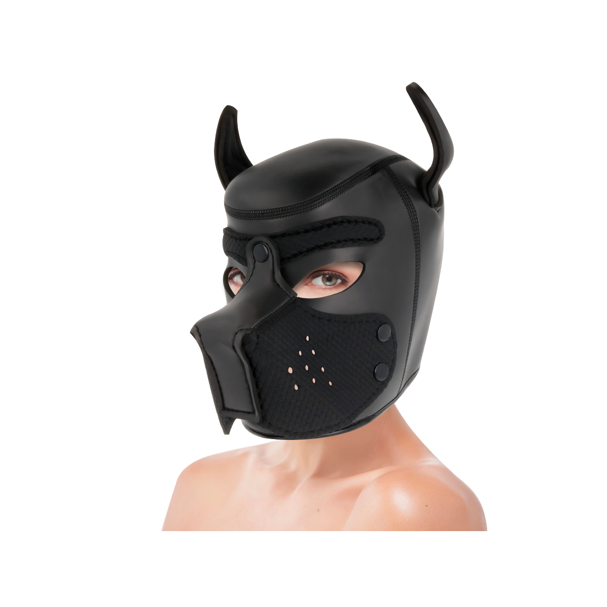 Maschera cappuccio cane Darkness neoprene M