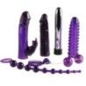 Kit sex toys 7 pz per coppia viola