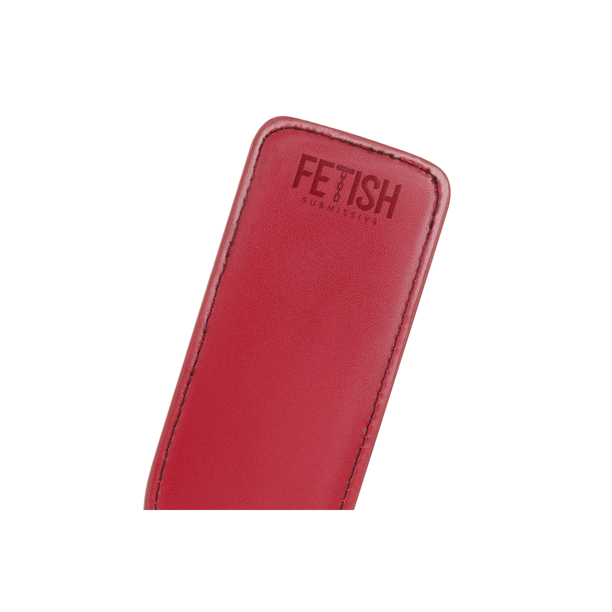 Sculacciatore paddle in pelle vegana rosso