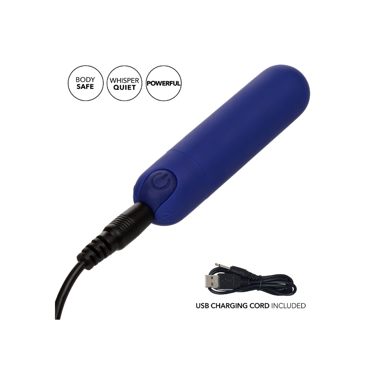 Mini vibratore ricaricabile blu