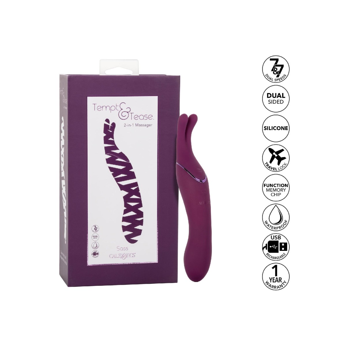 Vibratore donna doppio Tempt And Tease Sass