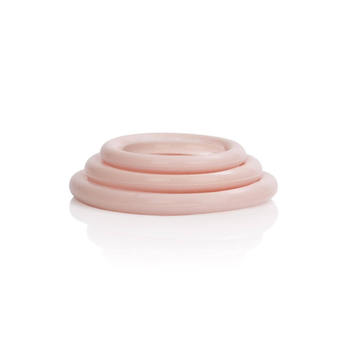 Anelli fallici silicone 3pz rosa