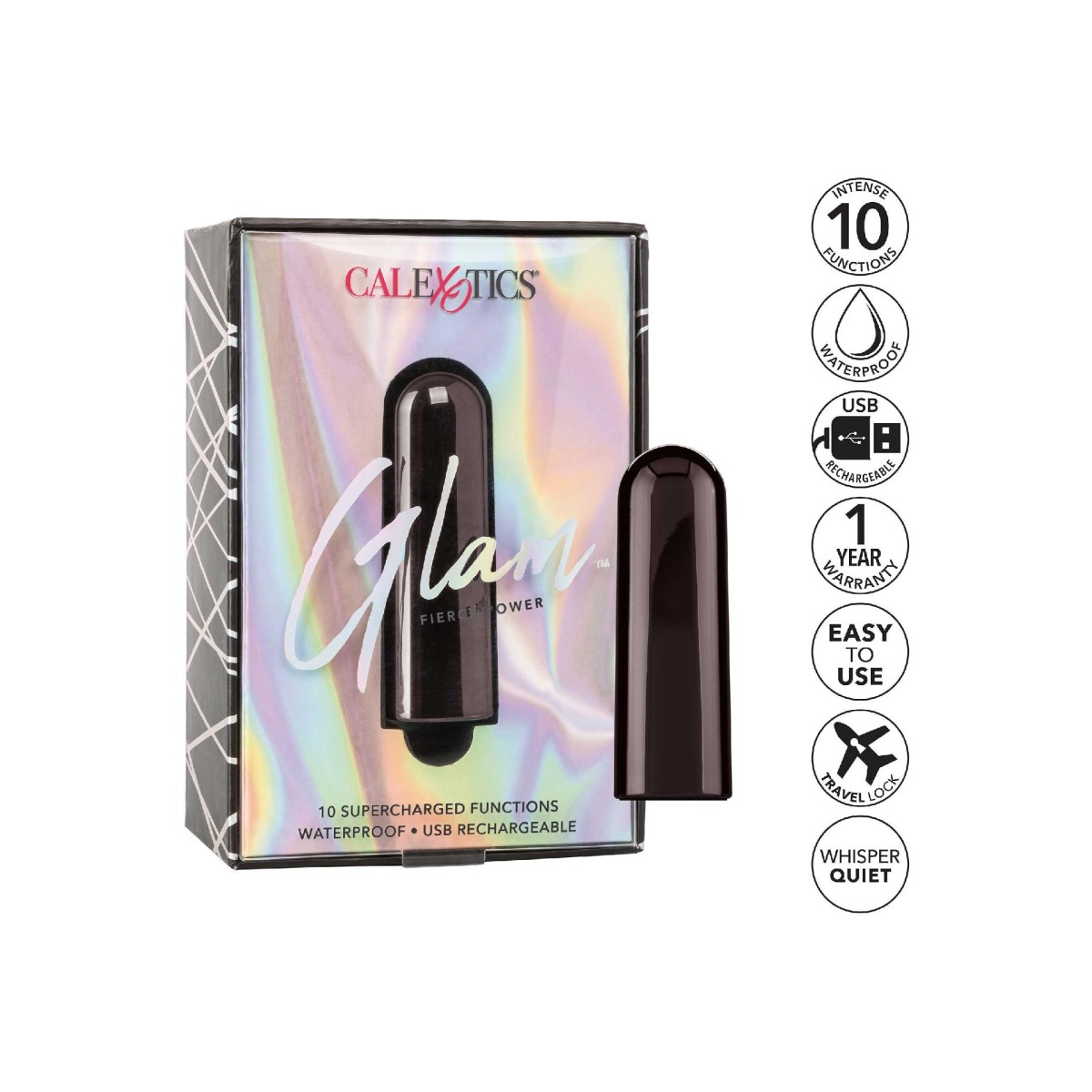 Mini vibratore vaginale Glam nero