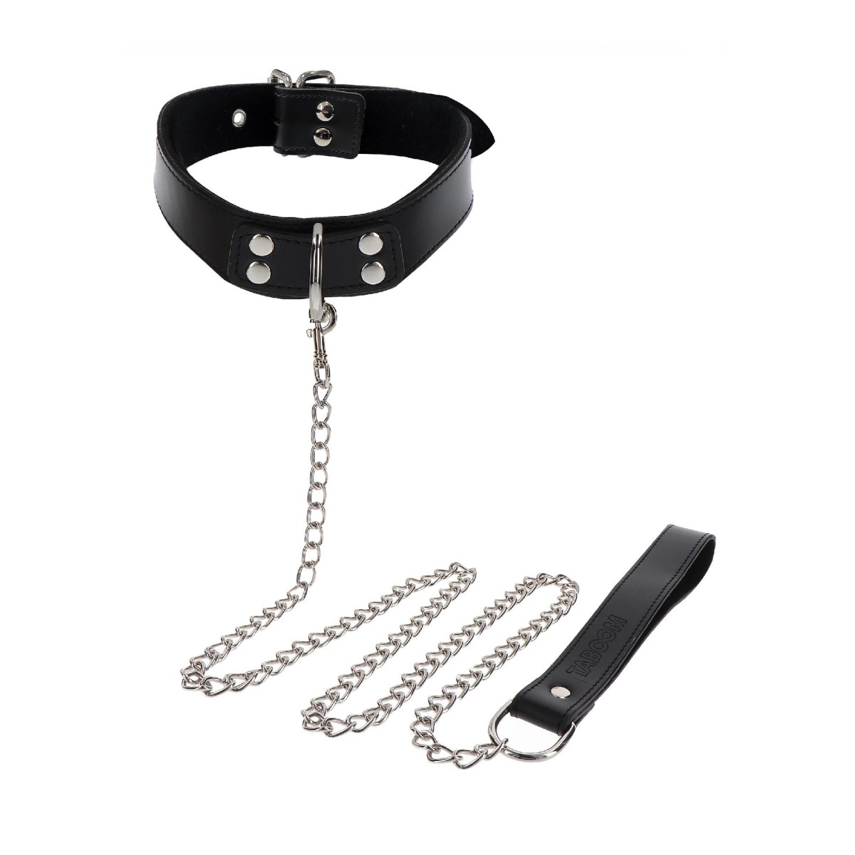 Collare e guinzaglio Chain Leash Taboom nero