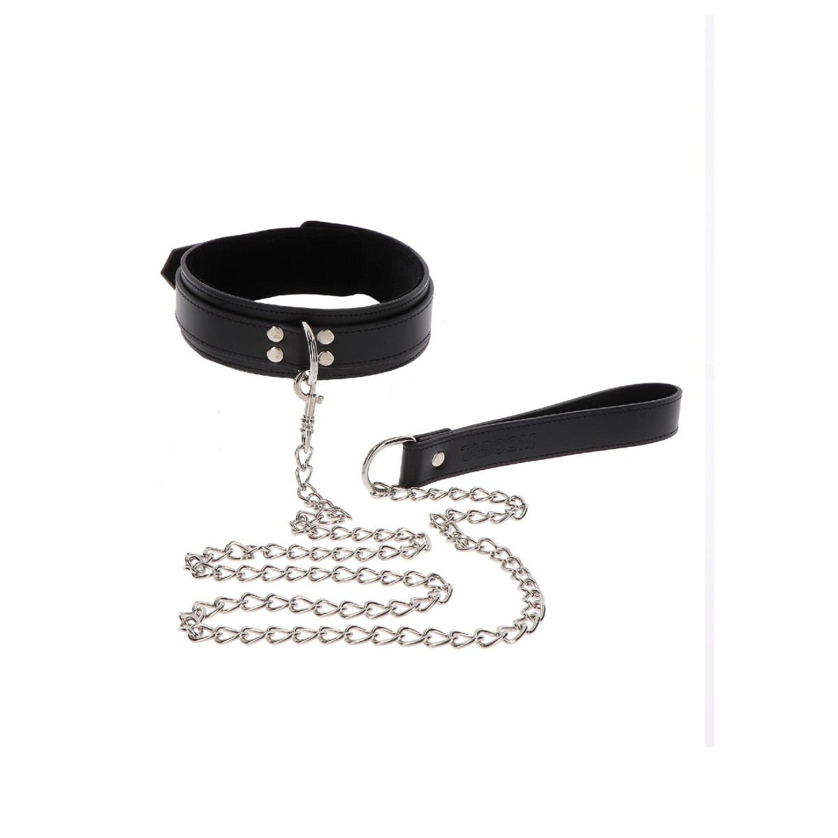 Collare e guinzaglio Chain Leash Taboom nero