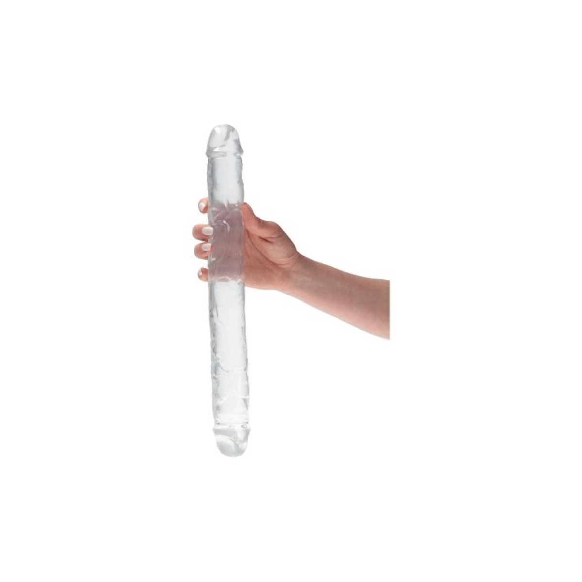 Dildo doppio trasparente 30 cm