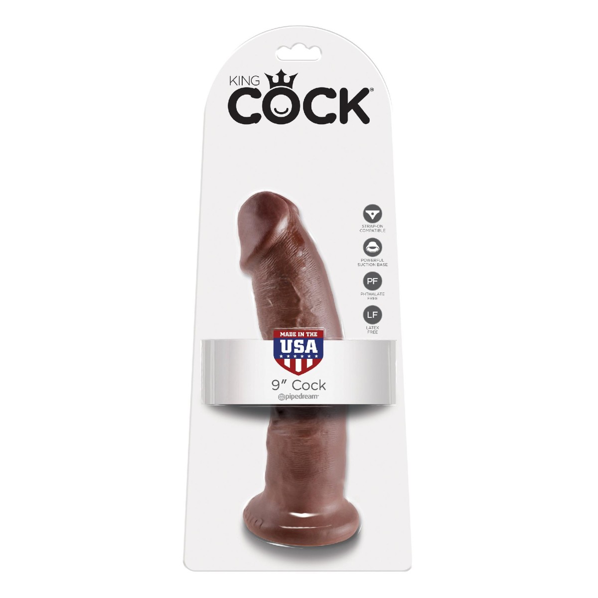 Fallo realistico Cock brown 23 cm