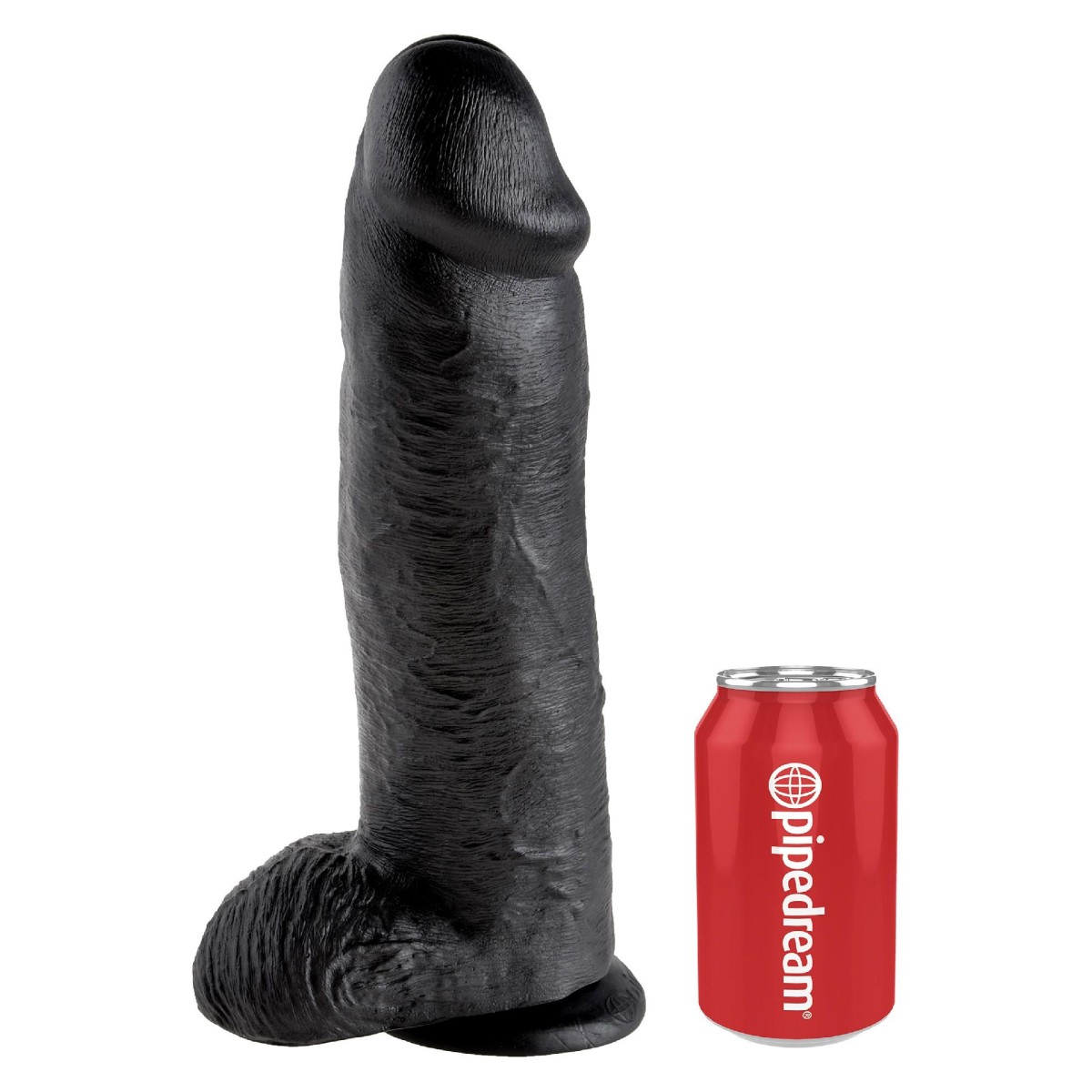 Dildo maxi realistico 31 cm testicoli nero