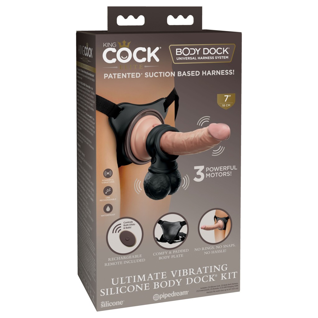 Kit strapon dildo e testicoli vibranti