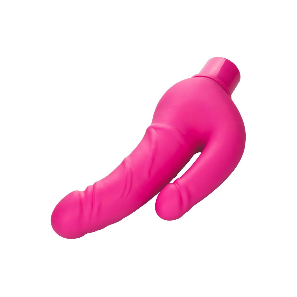 Vibratore doppio fucsia ricaricabile