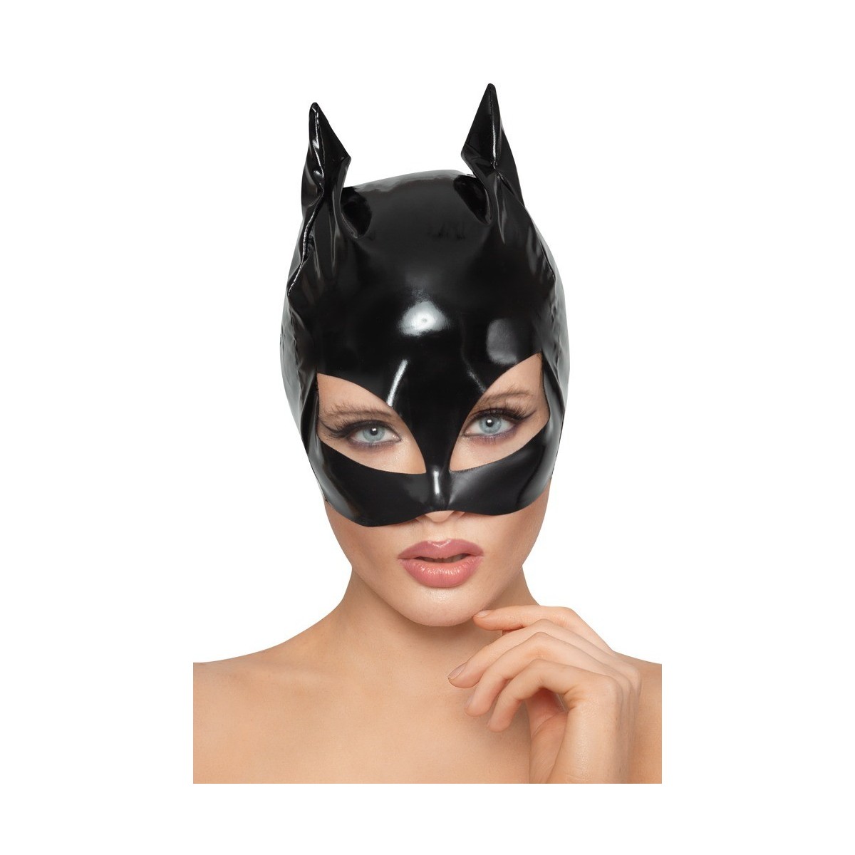 Maschera nera sexy da gatta fetish catwoman