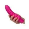 Fallo vibrante curvo  17,5 cm fucsia