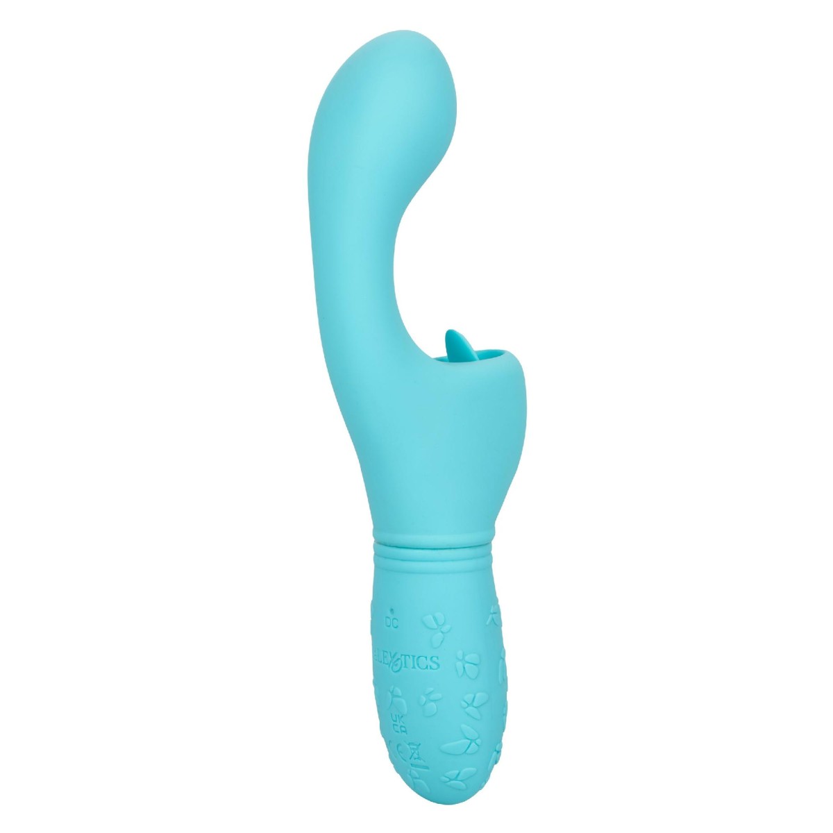 Vibratore con lingua Butterfly azzurro