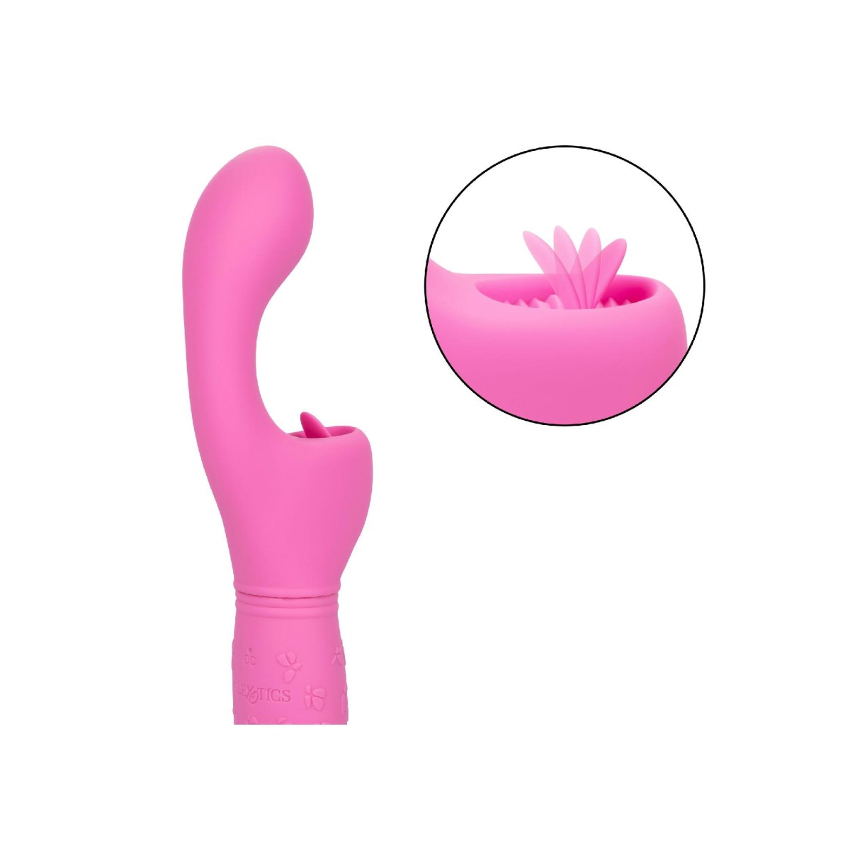 Vibratore con lingua Butterfly rosa