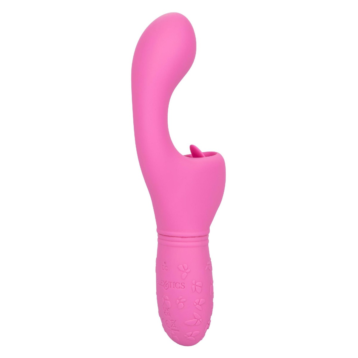 Vibratore con lingua Butterfly rosa