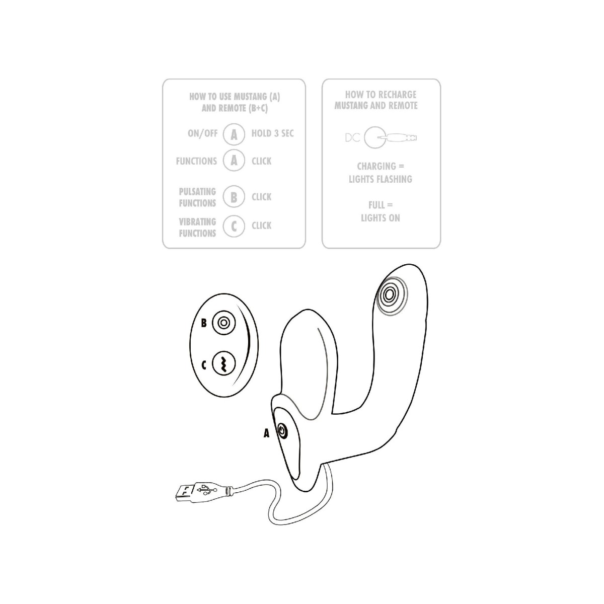 Massaggiatore prostata Mustang Massager