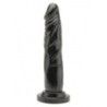 Dildo realistico ventosa 18 cm nero