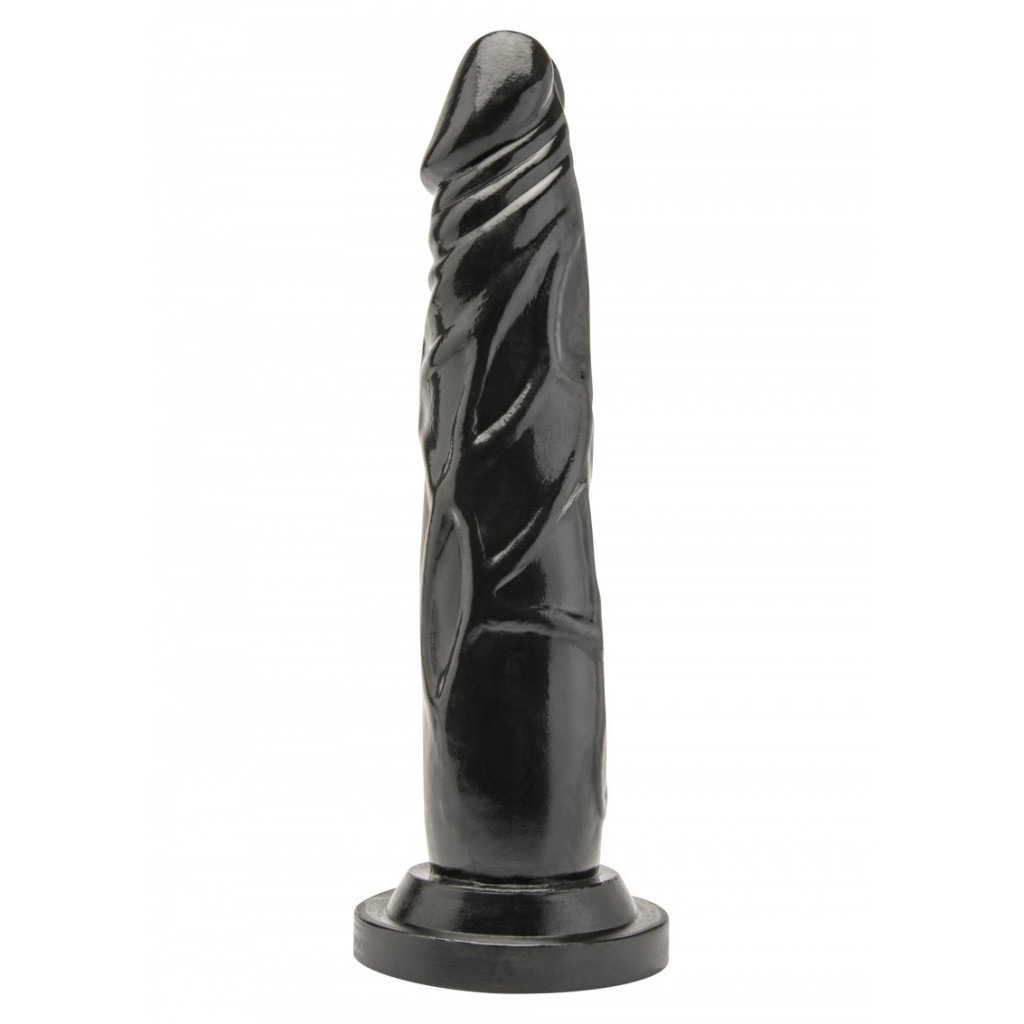 Dildo realistico ventosa 18 cm nero