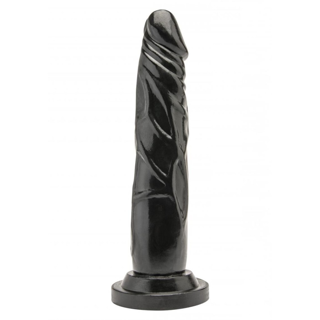 Dildo realistico ventosa 18 cm nero