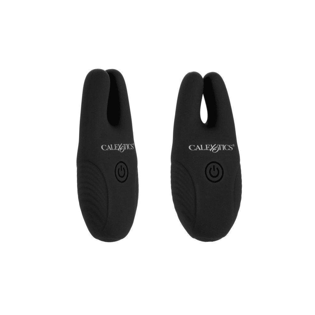 Pinze capezzoli vibranti silicone nero