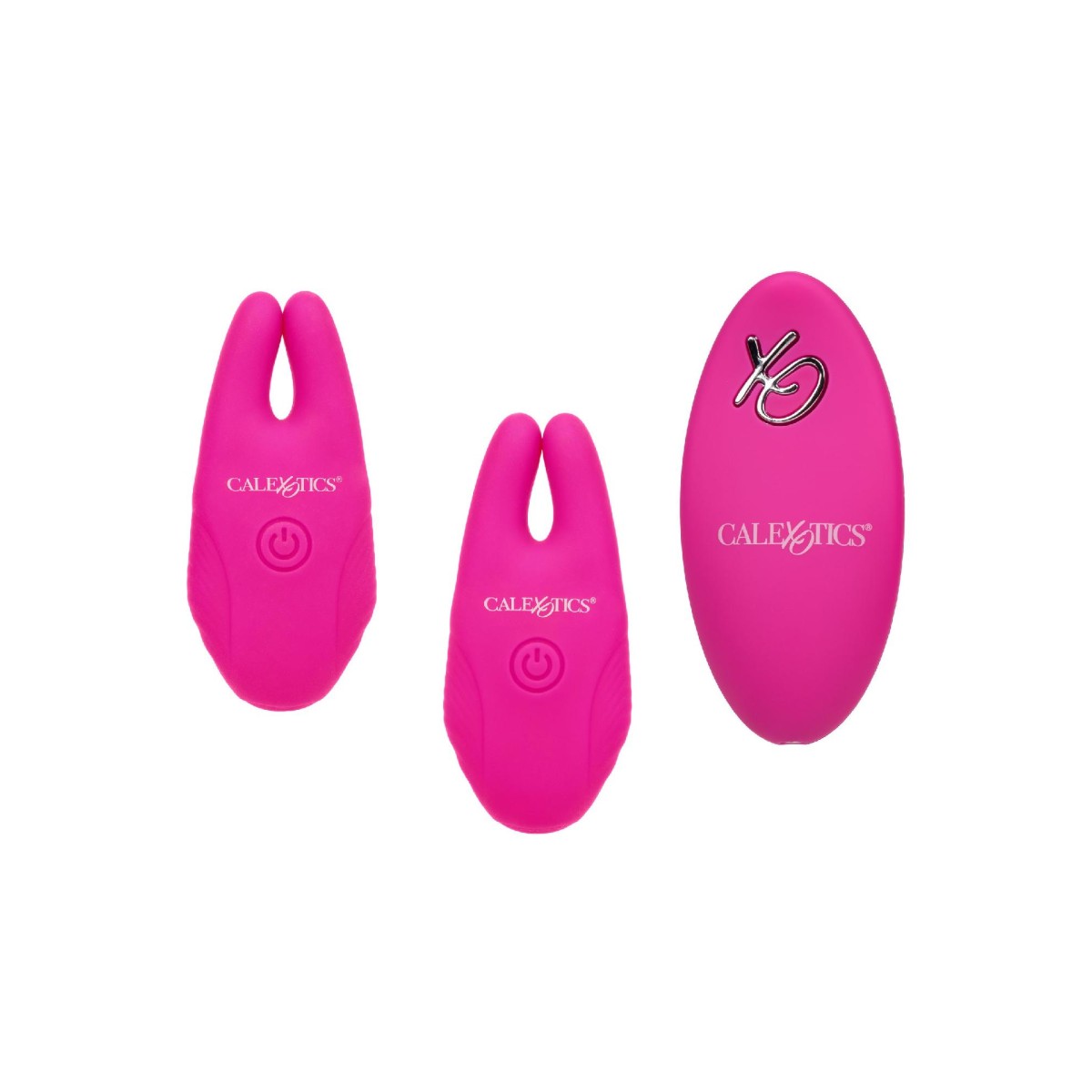 Pinze capezzoli vibranti silicone fucsia