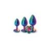 Plug Anali metallo set 3 pz cuore multicolore