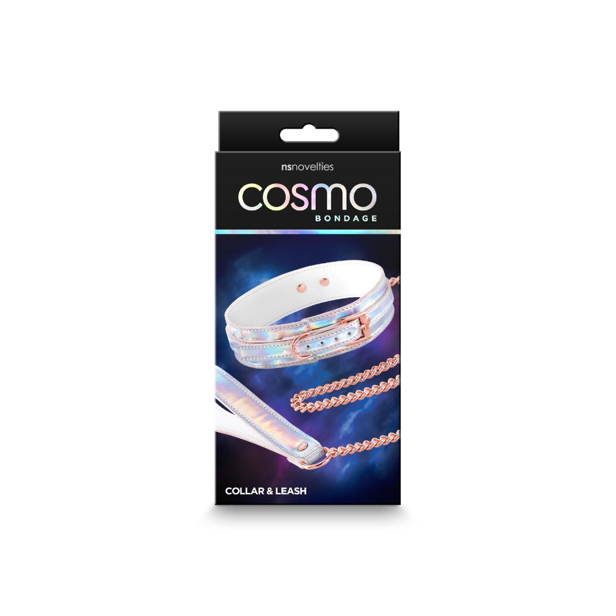 Collare e guinzaglio Cosmo Bondage multicolor