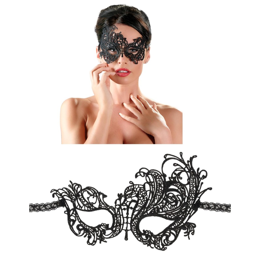 Maschera sexy nera veneziana gothic charm