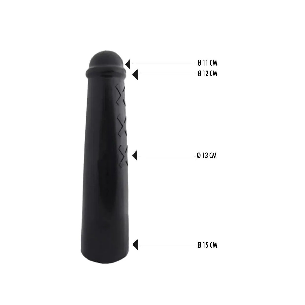 Dildo Jumbo nero 56 cm All Black