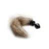 Plug con coda Fox Tail Buttplug - Black