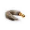 Plug con coda Fox Tail Buttplug - Gold