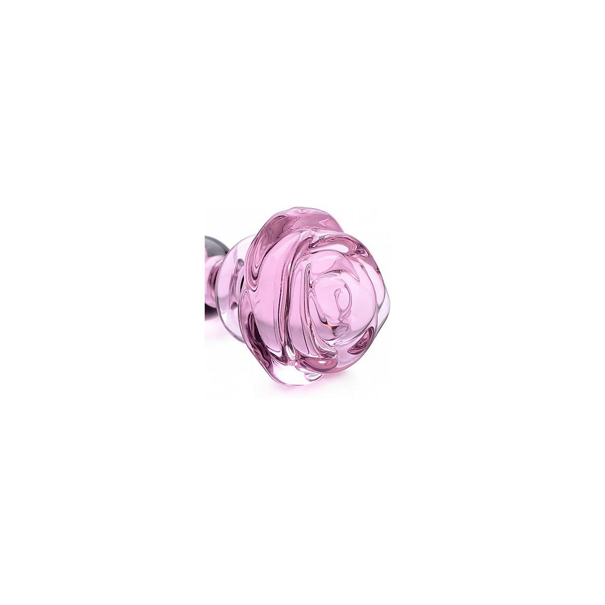 Plug anale in vetro rosa Small