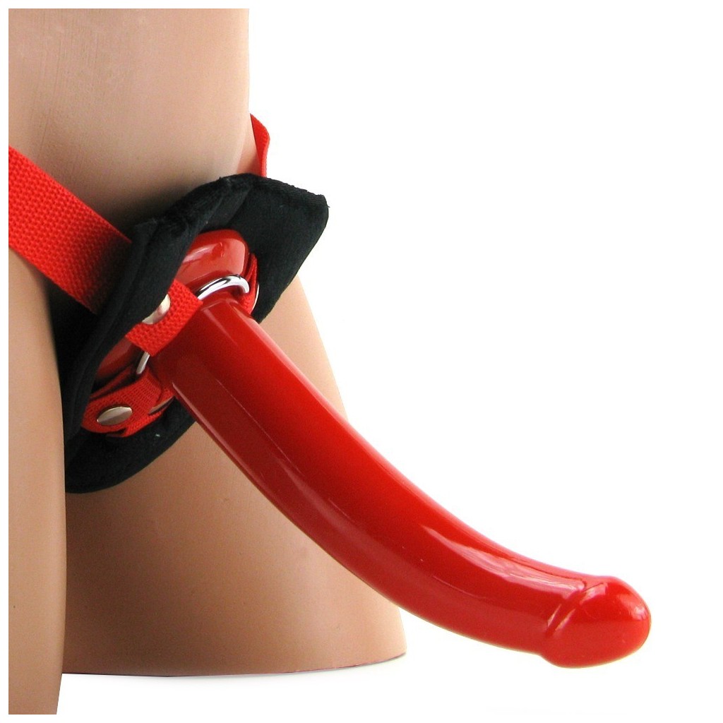 Acquista Fallo strap on indossabile vaginale anale dildo per punto G the  red cock su MyShopSecret