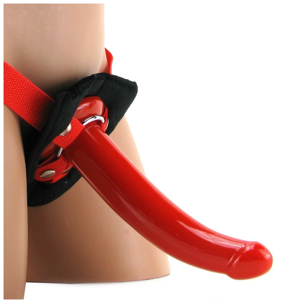 Set strapon imbracatura e dildo rosso