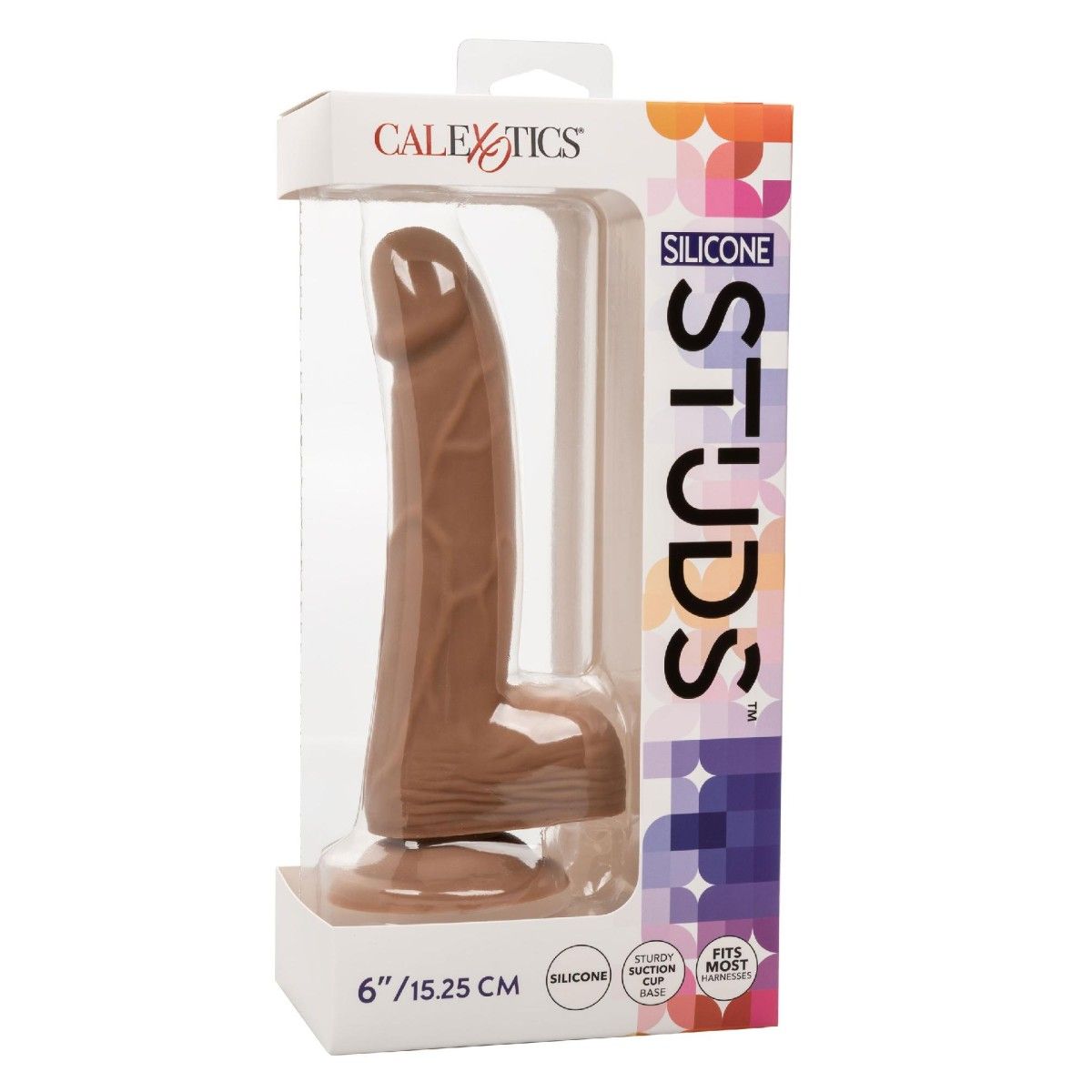 Fallo realistico Silicone Studs 21 cm mulatto