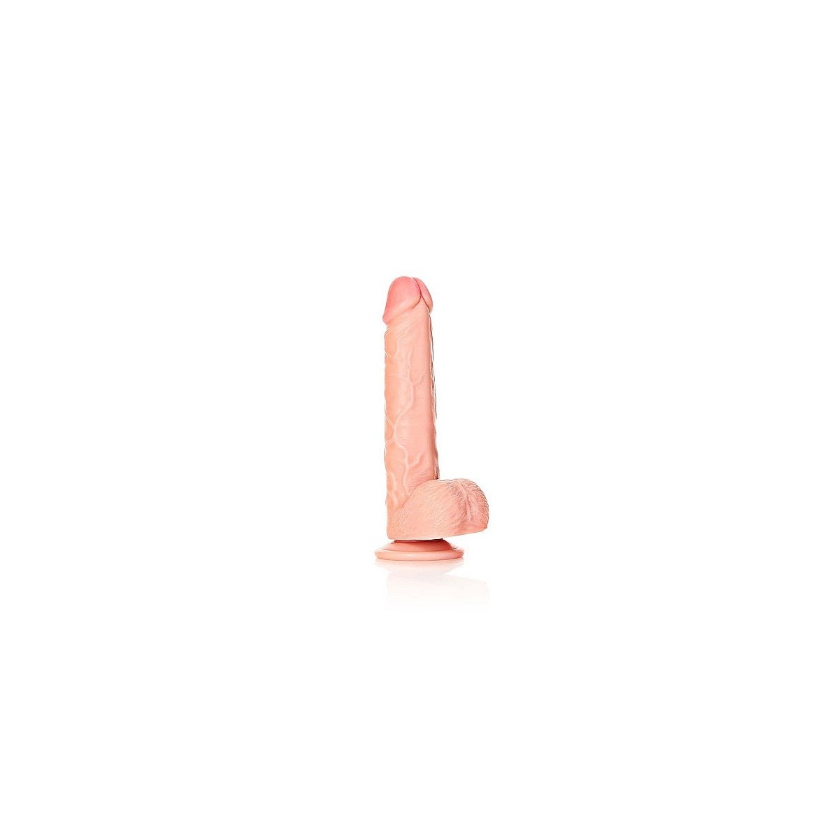 Dildo realistico con palle 18 cm chiaro