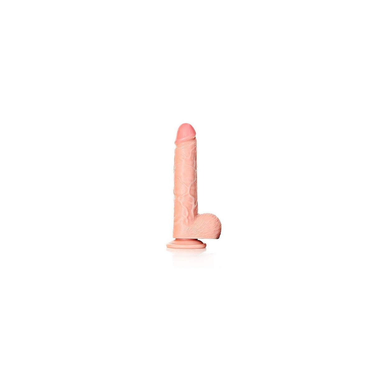 Dildo realistico con palle 18 cm chiaro