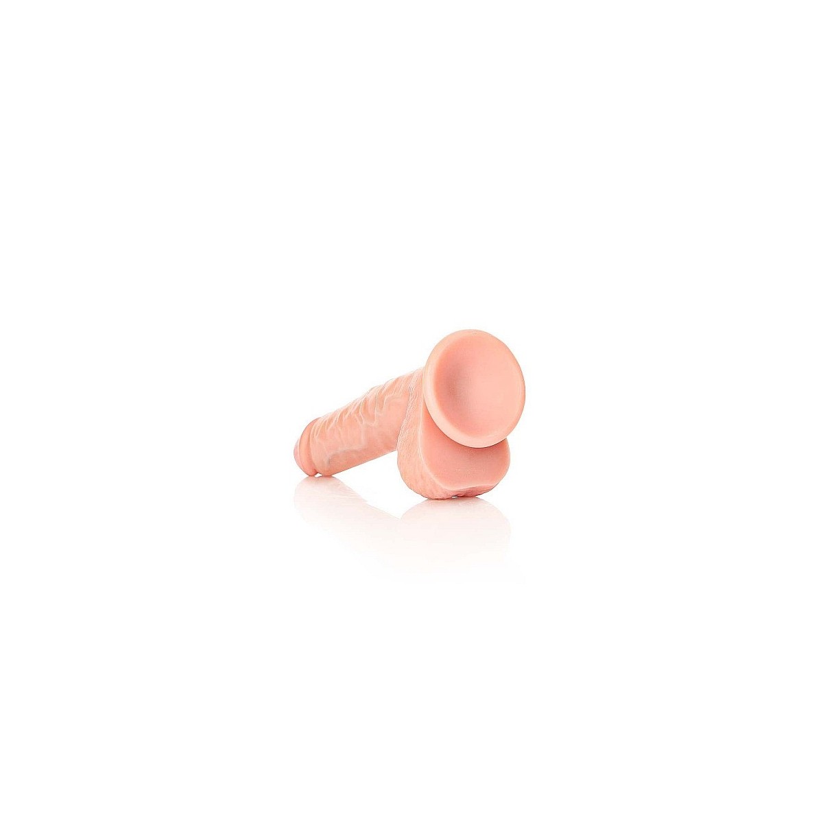 Dildo realistico con palle 18 cm chiaro