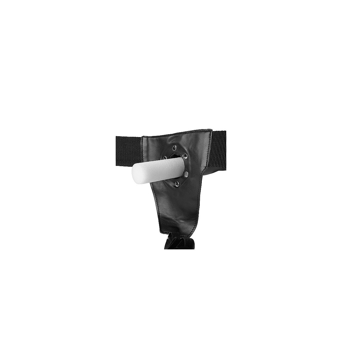 Fallo Strap-On Textured 20 cm nero