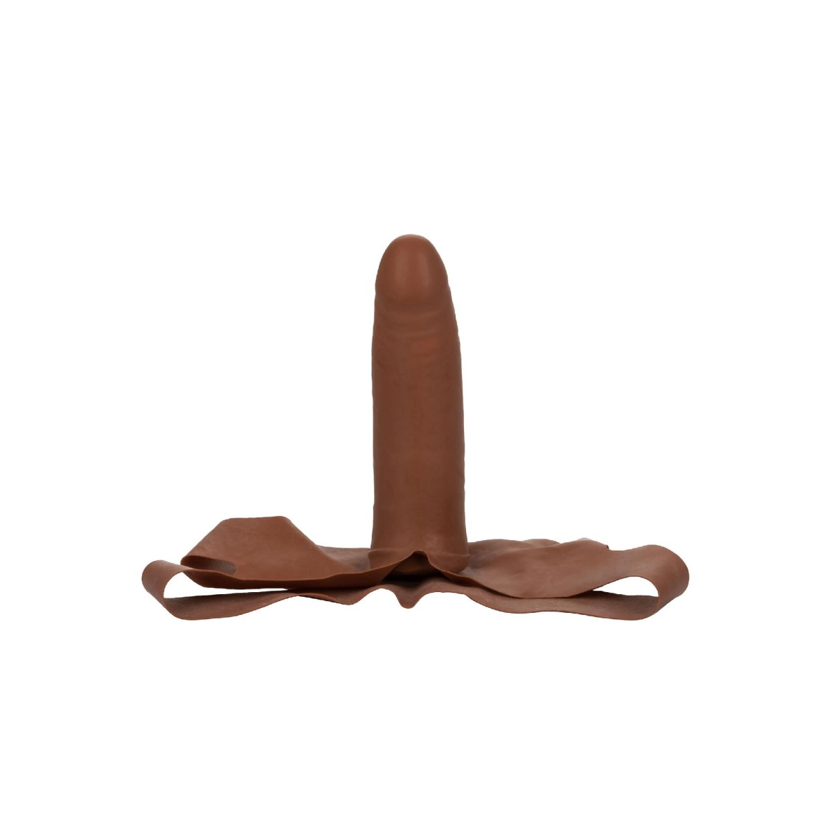 Dildo per viso indossabile marrone